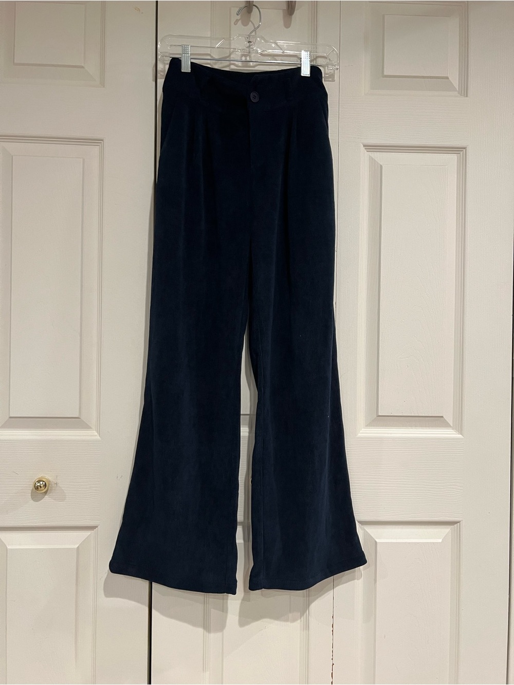Cider Wide-Leg Navy Corduroy Pants